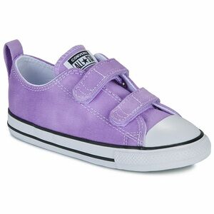 Converse Kids Purple Low Top Velcro Sneakers